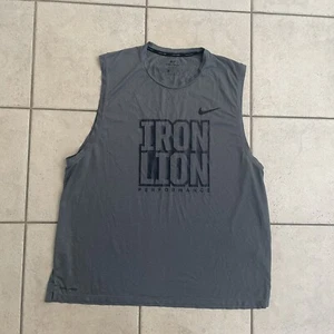 Penn State IRON LION Team Issued Sean Clifford #14 Sleeveless Shirt XL NIKE PRO - Picture 1 of 6