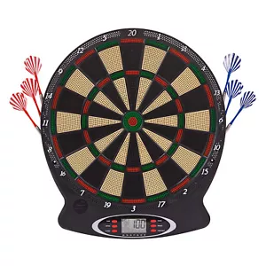 Dartspiel Dartscheibe Dartboard Dart elektronisch mit LCD Display + Pfeile - Bild 1 von 6