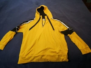 Victoria’s Secret Pink Yellow Sherpa Dog Hoodie Size Large  - Picture 1 of 15