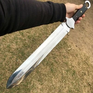 CUSTOM HANDMADE D2 TOOL STEEL HUNTING ROMAN GLADIUS SWORD VIKING SWORD - Picture 1 of 6