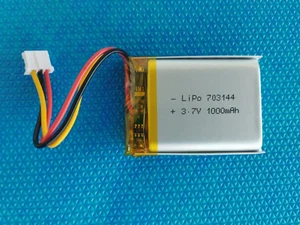 Akku Lipo 1000mAh 3.7V  Stecker PH 2.0  3Pin 703144 - Bild 1 von 2