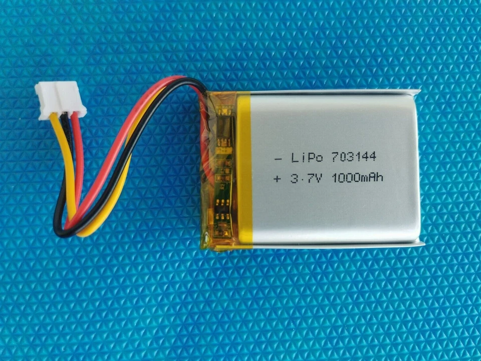 Akku Lipo 1000mAh 3.7V  Stecker PH 2.0  3Pin 703144 - Bild 1 von 2