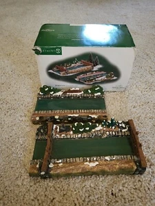In Box Set of 2 - Department 56 Dickens Village - Abington Locks & Canal - Picture 1 of 4