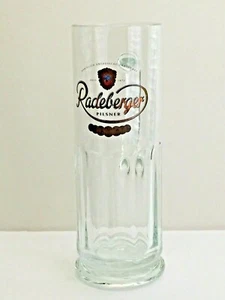 Radeberger Pilsner  8.5" Tall Handled German Beer Glass 3" Diameter - Picture 1 of 6