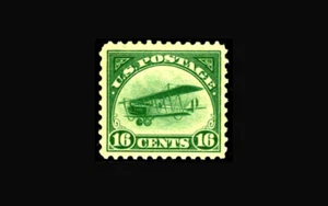 US Air Mail Stamp-Mint OG & H, VF/XF S#C2 Very small thin, very nice appearing - Picture 1 of 1