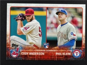 2015 Topps Update #US52 Cody Anderson RC Phil Klein RC - NM-MT