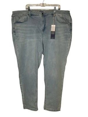 Laurie Felt Daisy Denim Boyfriend Jeans A471814 Light-Wash Blue Plus Sz 24W New - Image 1 of 4