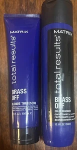 MATRIX Total Results Brass Off Blue Shampoo and Conditioner 5.1oz And 10.1 NWT - Picture 1 of 1