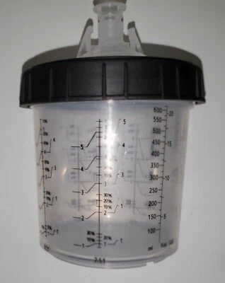 Pistola pulverizadora de pintura desechable revestimientos para vasos, paquete de 50 20 onzas (600 ml) 190 micras Foto 1 de 3