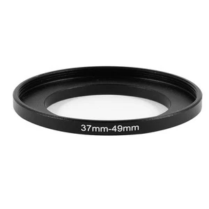 Camera 37mm Lens to 49mm Accessory Step Up Adapter Ring 37mm-49mm Black - Picture 1 of 4