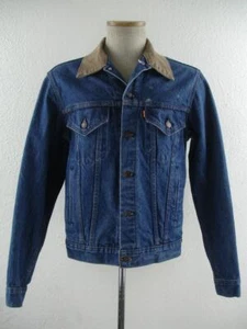 Vtg 1980's Levi's Mens 40L Denim Jean Jacket Corduroy Collar USA Made 71904 0217 - Picture 1 of 20
