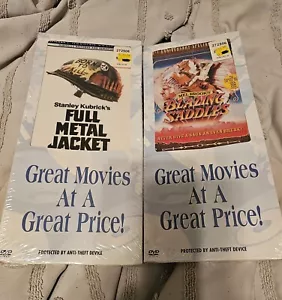 Blazing Saddles And Full Metal Jacket SEALED Longbox DVDS RARE Kubrick - Picture 1 of 5