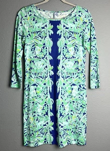 Lilly Pulitzer Marlowe Shirt Dress Women’s Size XS Koala Print Shift Pima Cotton - Picture 1 of 10