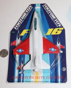 SEALED VTG 1977 Tootsie Toy F-16 Fighter Airplane Jet Diecast Toy MISP NOS MOC - Picture 1 of 5