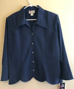 Maggie Sweet Blue Women's Jacket Size 1X Polyester - Picture 1 of 5
