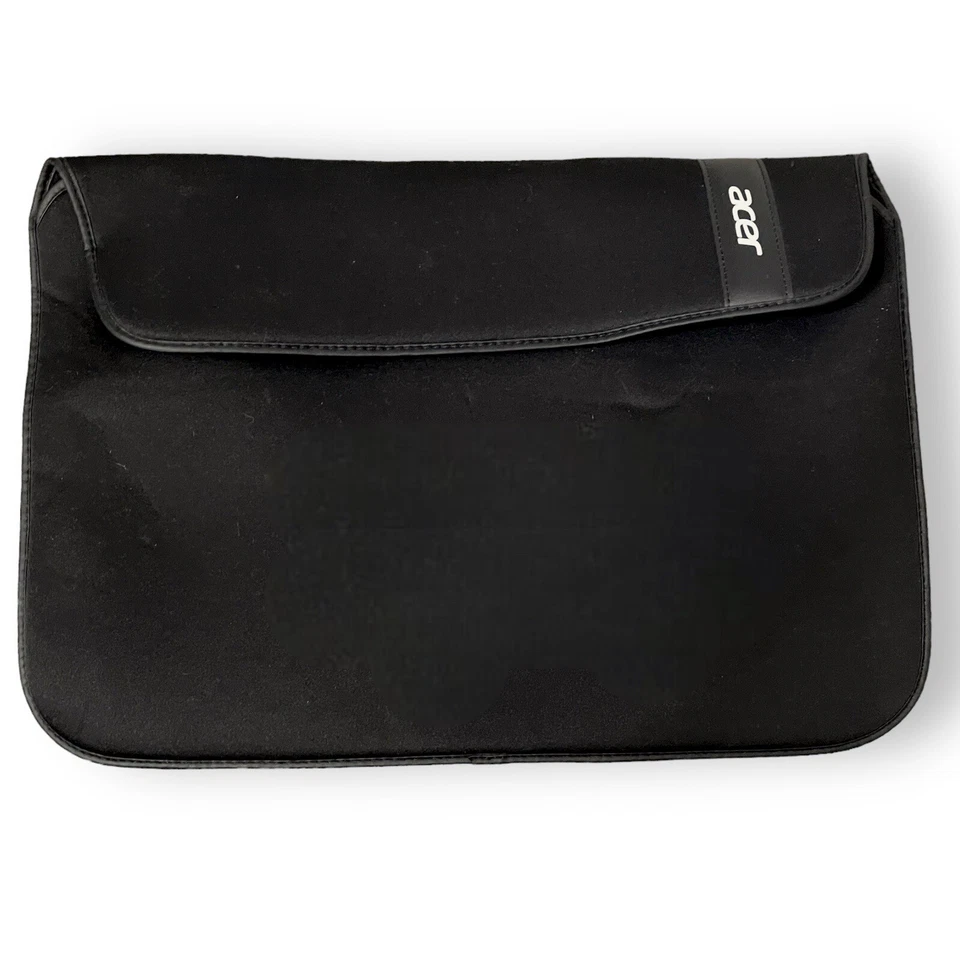 Funda para portátil Acer unisex negra cierre de gancho y bucle acolchada informal de negocios Foto 1 de 4