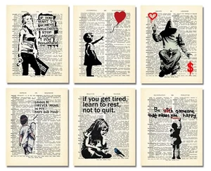 Banksy Wall Decor - Graffiti Street Art - Political Motivational Quotes Stencil - Picture 1 of 15