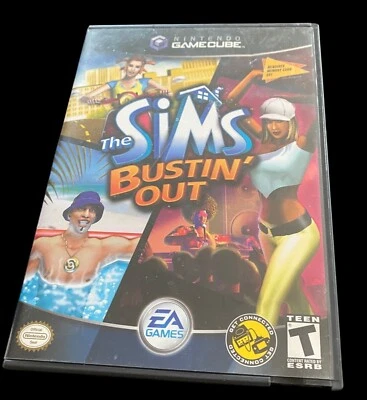 The Sims Bustin Out Nintendo GameCube CIB Tested Working Condition EA Maxis Teen - Image 1 of 4