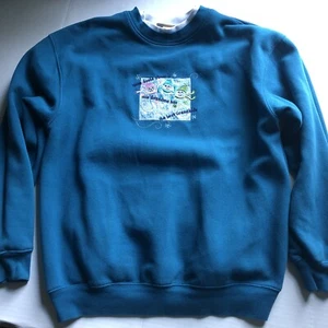 MC Sportswear blau Oma beste Enkel Kinder Schneemann Sweatshirt Winter Gr. L A2086 - Bild 1 von 4