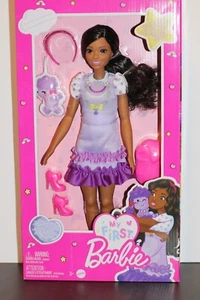 MY FIRST BARBIE DOLL PRESCHOOL DOLL NEW 13 1/2 IN TALL MATTEL HLL20 AGES 3+ - Picture 1 of 6