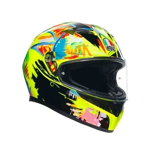 AGV K3 Rossi Winter Test 2019 Integralhelm (gelb/schwarz/blau) Gr: M (57) - Bild 1 von 5