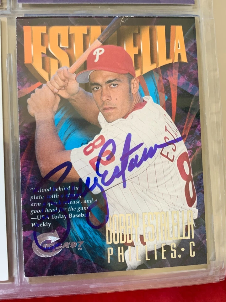 BOBBY ESTALELLA AUTOGRAPHED SIGNED 1997 CIRCA CARD COA - Image 1 of 1