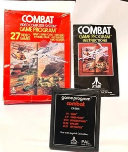 ATARI 2600 BOXED GAME COMBAT 27 SPIELE TANK PONG JET FIGHTER ETC CX2601 1978 - Bild 1 von 7