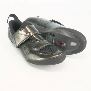 Shimano TR9 Herren 36 EU US 4 3 Bolt Clipless Schwarz Triathlon SH-TR901 Schuhe - Bild 1 von 5