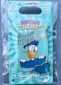 Disney 2025 Top Treats Gummi Hats Donald Duck Scented Magic Key Pin LE 1500 - Picture 1 of 1
