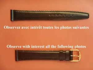 17 MM Armband Kalb Box Echt Schwarz Glatt Genäht Fab. Handwerk - Bild 1 von 15