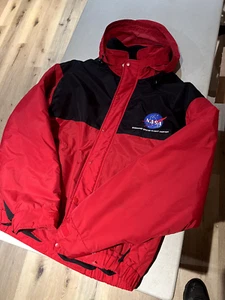 1990's NASA Goddard Space Flight Center Jacket Men's XL Red Black - Picture 1 of 6