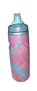 Camelbak Podium Chill Insulated Cycling Water Bottle Pink Plastic Nozzle Locking - Picture 1 of 4