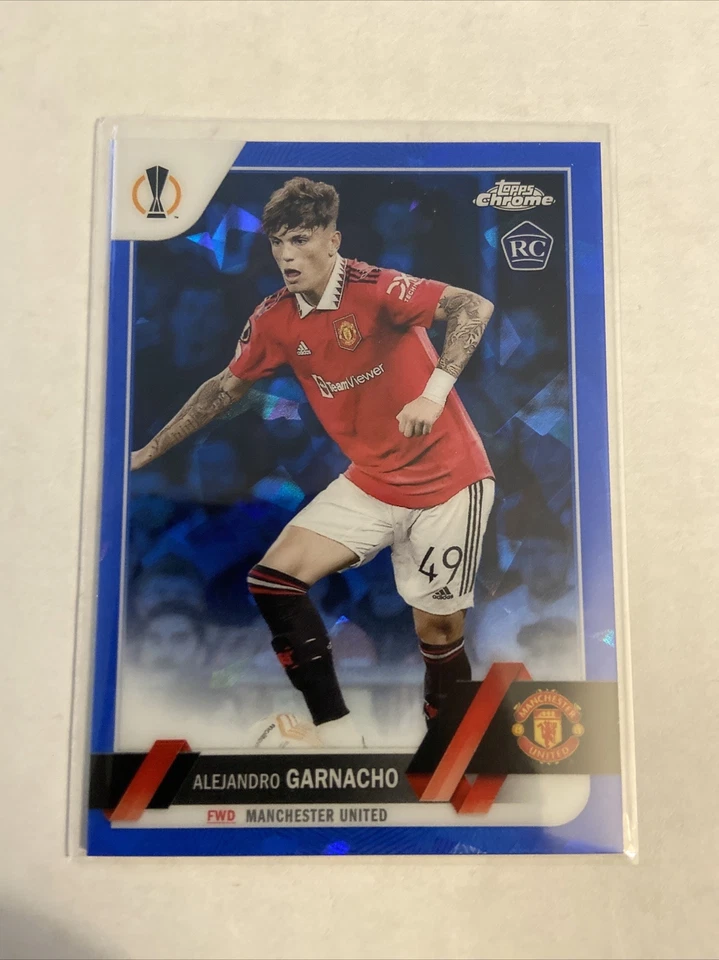 2023 TOPPS CHROME ALEJANDRO GARNACHO RC Mancherster unted Sapphire #50 #6 - Image 1 of 1