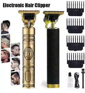 Professional Hair Clippers Trimmer Cutting Beard Cordless Barber Shaving Machine - Picture 1 of 13