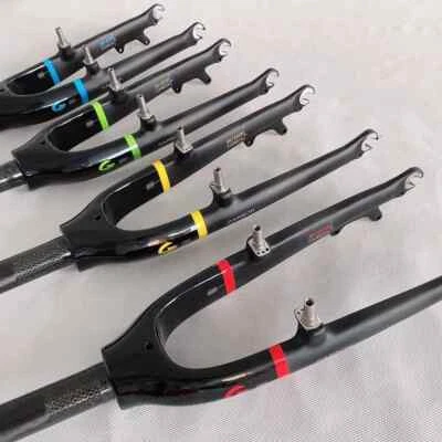 Bicicleta Plegable Ruedas Pequeñas Fibra de Carbono Horquilla Delantera Disco + Freno V + C 20er 100mm Foto 1 de 4