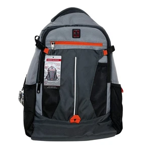 Neu Schweizer gebänderter Laptop-Rucksack 18 x 12,75 x 6,5 Zoll Neu mit Etikett - Bild 1 von 5
