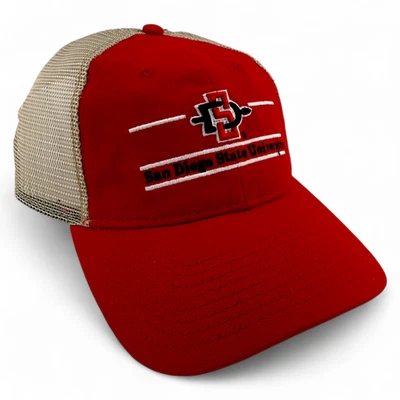 The Game San Diego State University Aztecs NCAA Mesh Back Snapback Dad Hat Cap - Image 1 of 4