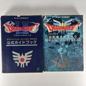 2x Dragon Quest I II III Official Guide Book Game Strategy Famicom 1994 Japan