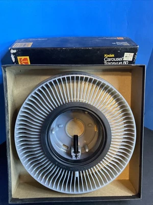 Proyector Carrusel Kodak Vintage/Genuino 80 Bandeja Deslizante En Caja Original Foto 1 de 4