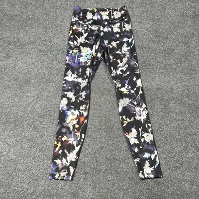 Nike Dri-FIT Leggings Womens Small Black Multicolor Floral Print Full Length - Image 1 of 4