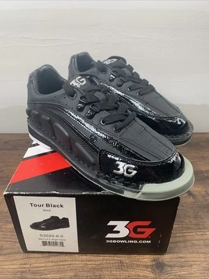3G 900 Global Tour Mens Black Bowling Shoes Right Hand Size 6 S3020-6.0 New - Image 1 of 4