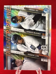 2017 Bowman Mega Box Chrome #TPM-DET Manning/Stewart/Jimenez Talent Pipeline B9 - Bild 1 von 2