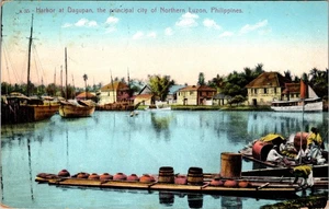 Philippines Postcard Luzon Harbor at Dagupan View Postcard D807 - Picture 1 of 2
