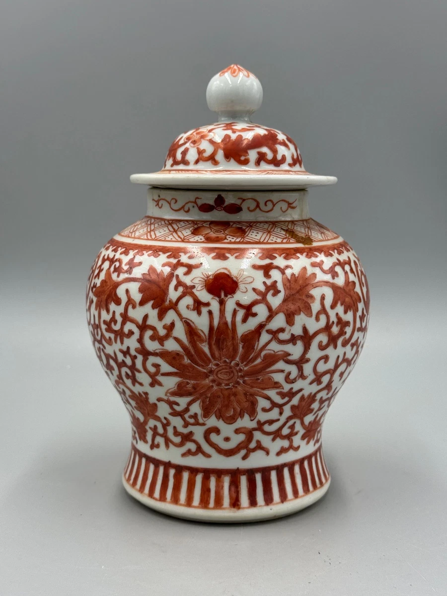 红色1850-1899 中国古董花瓶| eBay