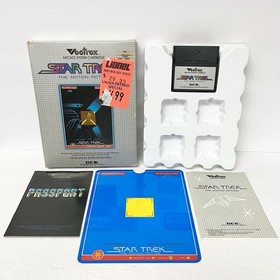 Vintage GCE Vectrex Star Trek CIB 1982 With Manual & Box/ OVERLAY TESTED