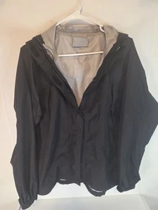 LL Bean Damen Misses Hooded Windbreaker Light Wt Jacke M Medium Schwarz - Bild 1 von 3