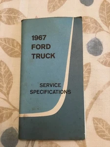 Vintage Original 1967 Ford Service Specifications Manual for FORD TRUCKS - Foto 1 di 5