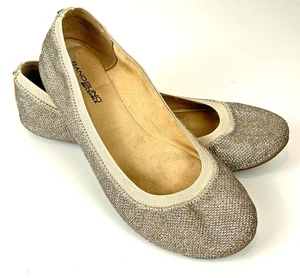 Bandolino B flexible Gold Glitzer Ballerinas Schuhe US 8,5 - Bild 1 von 13