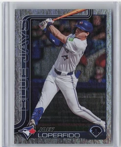 2025 Topps #398 Joey Loperfido Silver Crackle Foilboard - Imagen 1 de 2