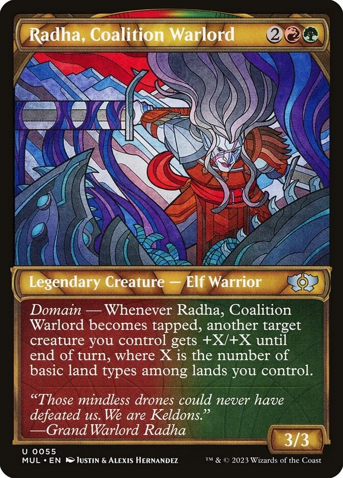 Radha, Coalition Warlord Foil (055) Showcase Multiverse Legends MUL MTG Magic - Image 1 of 1